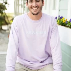 GARMENT GEAR SEASIDE APPAREL Orchid Longsleeve Unisex Tee