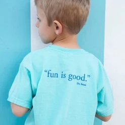 TFORMATION KIDS Mint Florida Blue Youth Shortsleeve Seaside Tee