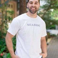 GARMENT GEAR White Shortsleeve Unisex Seaside Tee