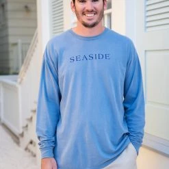 GARMENT GEAR SEASIDE APPAREL Blue Jean Longsleeve Unisex Tee