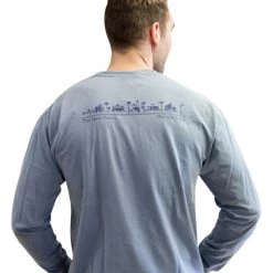 GARMENT GEAR SEASIDE APPAREL Blue Jean Longsleeve Unisex Tee