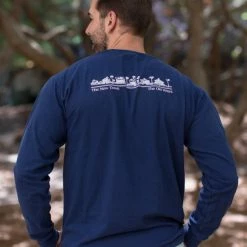 GARMENT GEAR SEASIDE APPAREL Navy Longsleeve Unisex Seaside Tee