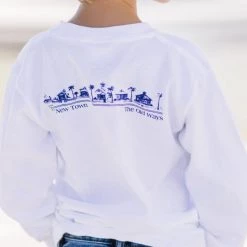 TFORMATION KIDS Youth White Long Sleeve Newtown Tee