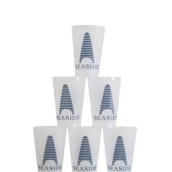 CITYPAPER Set Of 6 Obe Logo Plastic Cups HOME & GIFTS