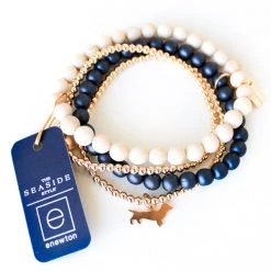 ENEWTONDESIGN Navy Promise Bracelet With Seaside Tag