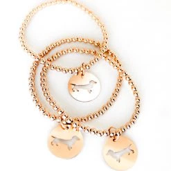 ENEWTONDESIGN HOME & GIFTS Classic Gold Bracelet With Bud Disc