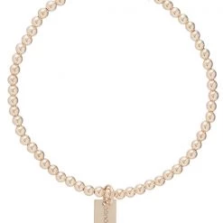 ENEWTONDESIGN Classic 3mm Gold Bracelet With Seaside Tag HOME & GIFTS