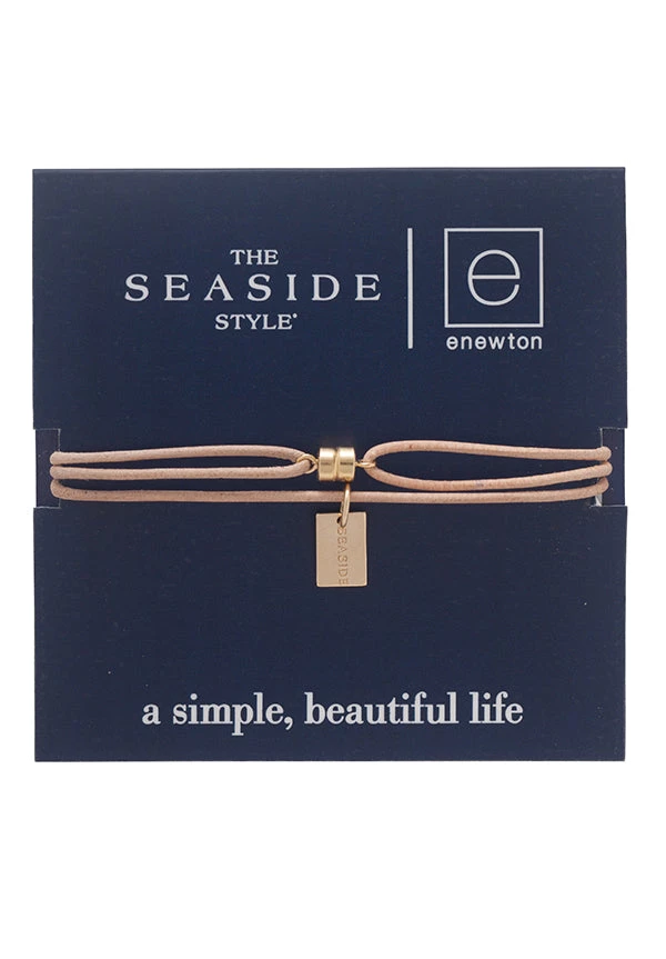 ENEWTONDESIGN Seaside Tag On Leather Necklace 1 ENEWTONDESIGN Seaside Tag On Leather Necklace