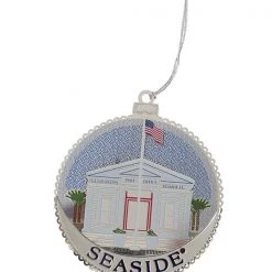 BEACONDESIGN Seaside Post Office Christmas Ornament HOME & GIFTS