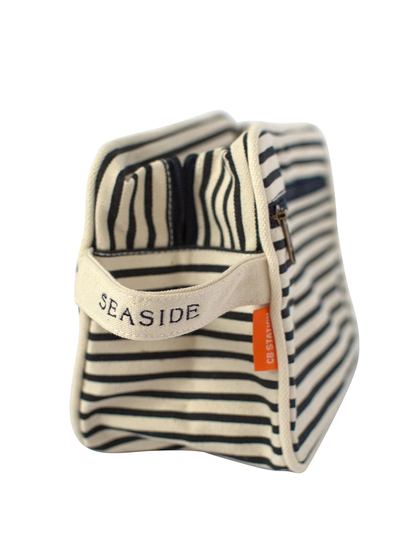 CBSTATION HOME & GIFTS Lined Navy Stripe Travel Kit 1 CBSTATION HOME & GIFTS Lined Navy Stripe Travel Kit