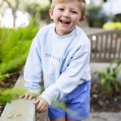 CHARLES RIVE Youth Chambray Ribbed Sweatshirt