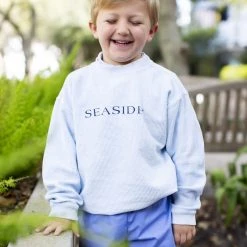 CHARLES RIVE Youth Chambray Ribbed Sweatshirt