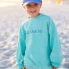 CHARLES RIVE Youth Mint Florida Blue Ribbed Sweatshirt KIDS