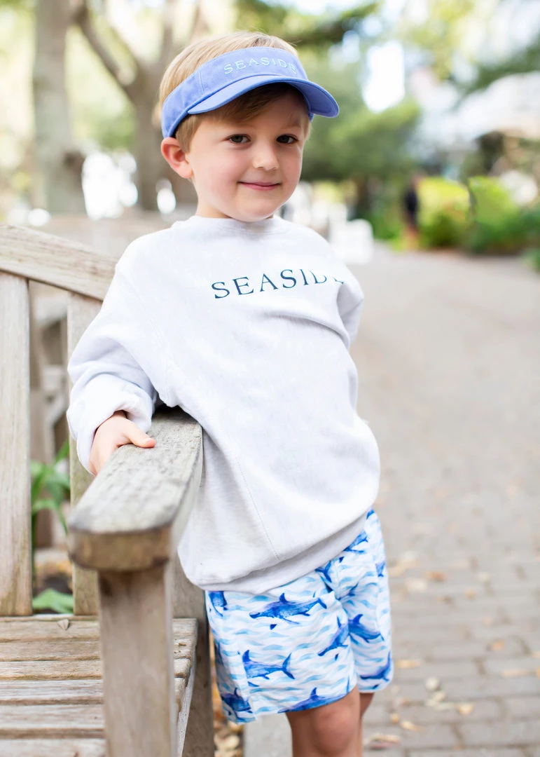 CHAMPION KIDS Grey Youth Reverse Weave Crewneck Sweatshirt 2 CHAMPION KIDS Grey Youth Reverse Weave Crewneck Sweatshirt