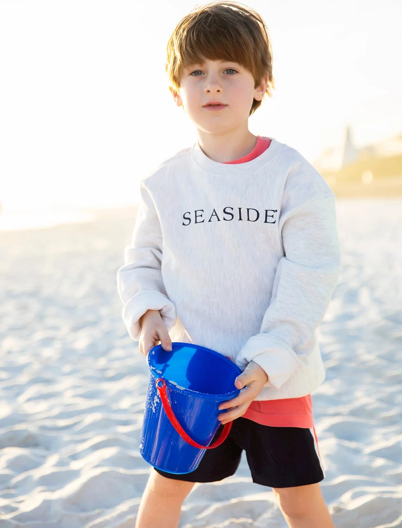 CHAMPION KIDS Grey Youth Reverse Weave Crewneck Sweatshirt 4 CHAMPION KIDS Grey Youth Reverse Weave Crewneck Sweatshirt