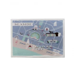 LANTERN PRESS HOME & GIFTS CUSTOM SEASIDE MAP MAGNET