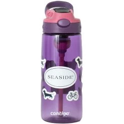 ETSEXPRESS Eggplant Seaside Sticker Kids Bottle