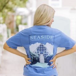 GARMENT GEAR Flo Blue Seaside Pavilion Tee SEASIDE APPAREL