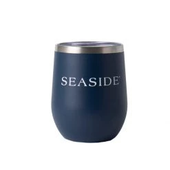 ETSEXPRESS Navy Seaside Wine Tumbler HOME & GIFTS