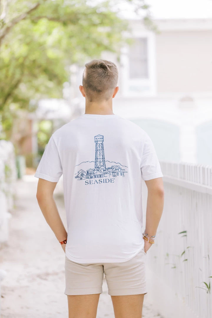 HONEYBEETEES Seaside Water Tower Throwback Tee 1 HONEYBEETEES Seaside Water Tower Throwback Tee