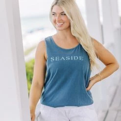 SOWALINK Denim Unisex Seaside Tank SEASIDE APPAREL