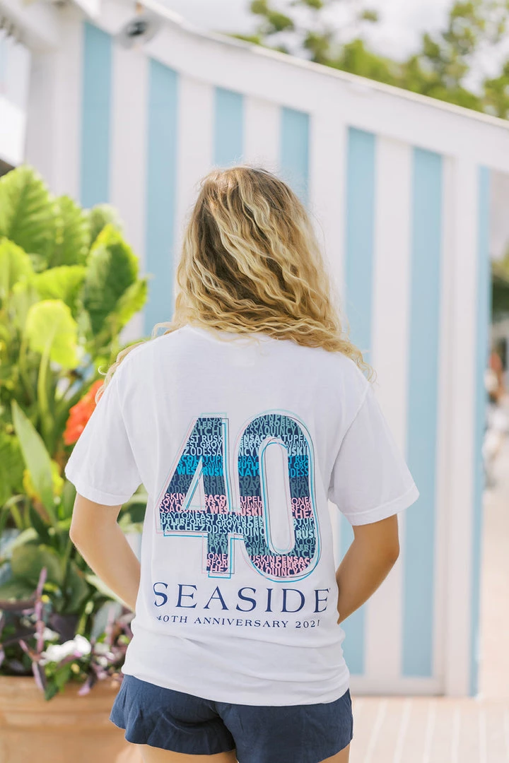 GARMENT GEAR SEASIDE APPAREL Seaside 40th Anniversary Tee 1 GARMENT GEAR SEASIDE APPAREL Seaside 40th Anniversary Tee