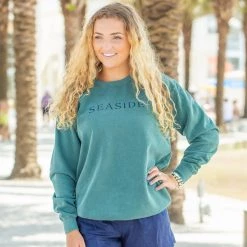 GARMENT GEAR SEASIDE APPAREL Blue Spruce Unisex Seaside Sweatshirt