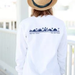 GARMENT GEAR White Unisex Seaside Sweatshirt SEASIDE APPAREL