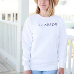 GARMENT GEAR White Unisex Seaside Sweatshirt SEASIDE APPAREL