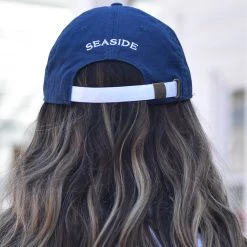 HARDINGLANE Navy Embroidered Flag Hat SEASIDE APPAREL