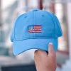 HARDINGLANE Youth Light Blue American Flag Hat SEASIDE APPAREL