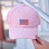 HARDINGLANE Youth Light Pink American Flag Hat